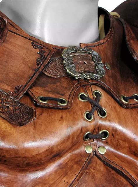 Celtic Warrior Deluxe Leather Armor walnut