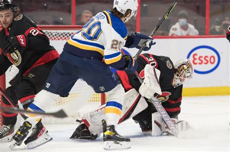 Vladimir Tarasenko's two goals guide Blues past Senators