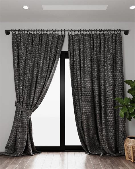 Aero Industrial Style Black Curtain Rods – Industrial Maestro