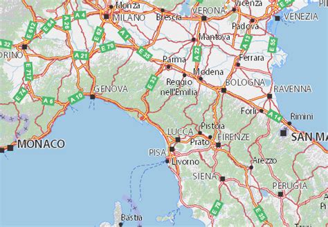 MICHELIN Massa-Carrara map - ViaMichelin