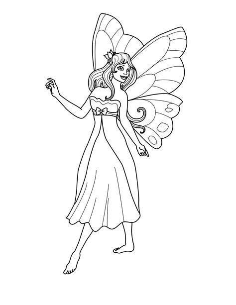 Free Printable Fairy Coloring Pages For Kids