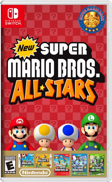 New Super Mario Bros. Allstars Cover Art By Bleuvii On Deviantart 5C9