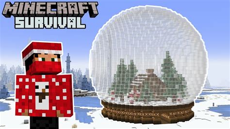 GIANT Christmas Snow Globe! - Minecraft 1.19 Survival | Episode 44 ...