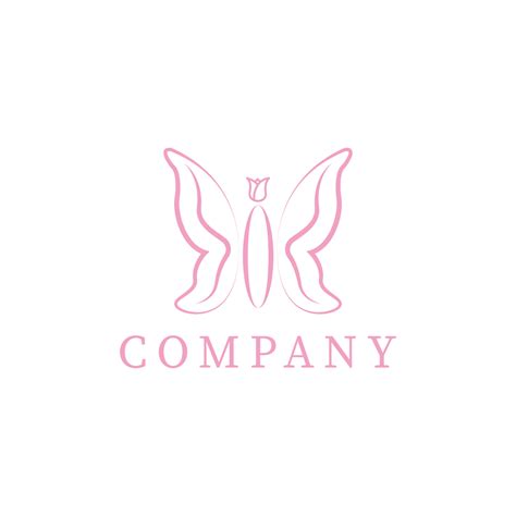 Beauty logo. Pink Abstract vector template. Logo for business in the ...