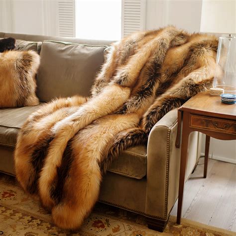 Limited Edition Faux Fur Throw // Fox (Arctic) - Fabulous Furs - Touch of Modern