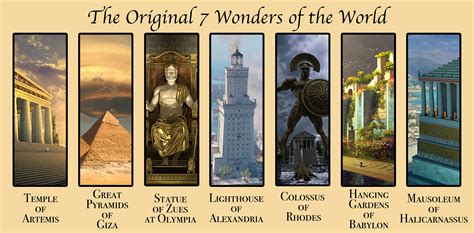 The Original Seven Wonders of the World Digital Print - Etsy