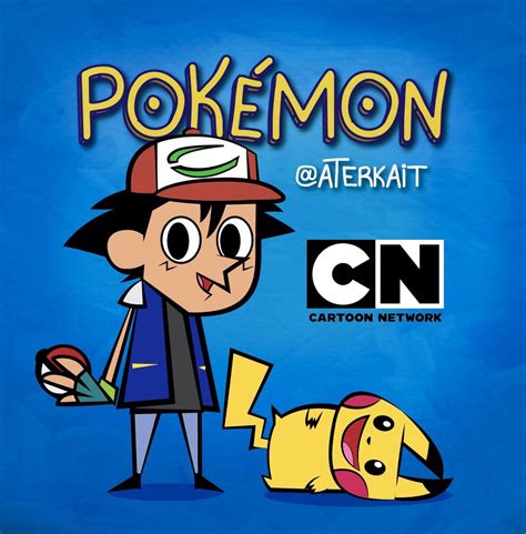 I drew Ash & Pikachu in Cartoon Network style! :D : r/pokemon