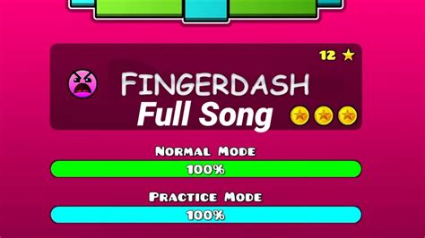 Geometry Dash Fingerdash Full Song - YouTube