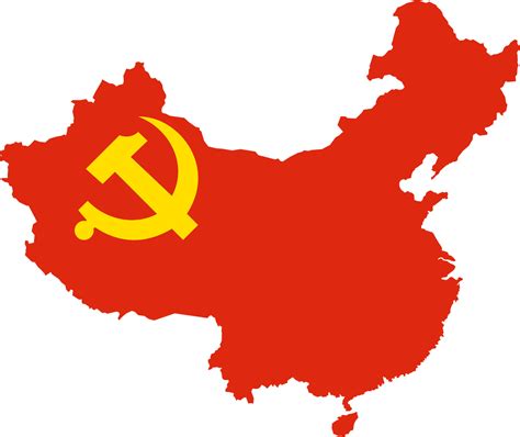 Chinese Communist Party flag map by ShitAllOverHumanity on DeviantArt