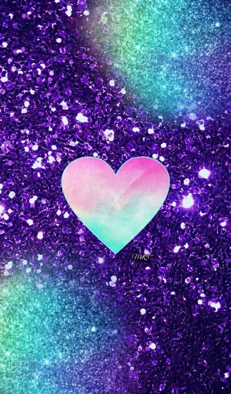 Glitter Heart Background