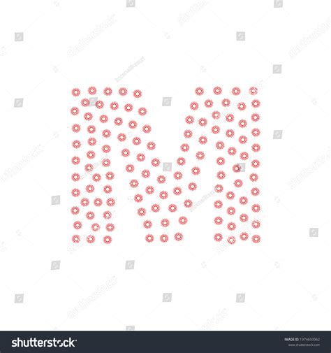 Red Color Letter M Vector Design Stock Vector (Royalty Free) 1974693962 ...