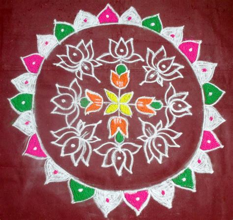 Tamil New Year kolam - New year rangoli design