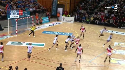 Match handball féminin : Celles-sur-Belle / Brest - YouTube