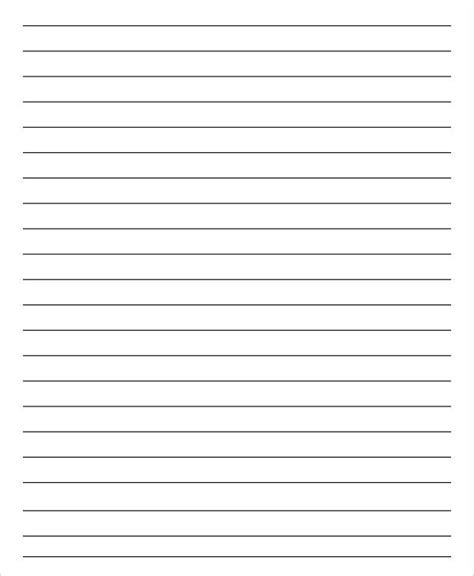 Printable Blank Paper With Lines - Get What You Need