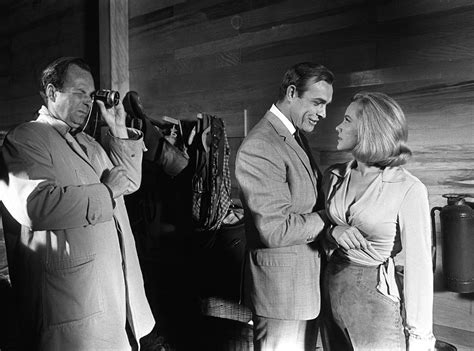 Sean Connery & Honor Blackman in Goldfinger from James Bond: Behind the Scenes | E! News