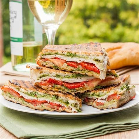 Turkey Pesto Panini with Roasted Red Pepper {Gluten-Free}