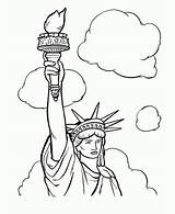 Estatua De La Libertad Para Colorear sketch template