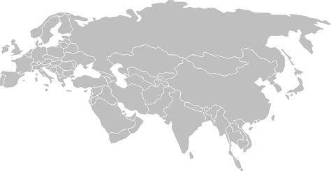 1280px Blankmap Eurasia Svg In Blank Map Of - Eurasia Map Png (1280x664), Png Download