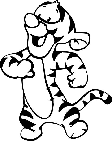 Baby-Tigger-Dance-Coloring-Page – Wecoloringpage.com