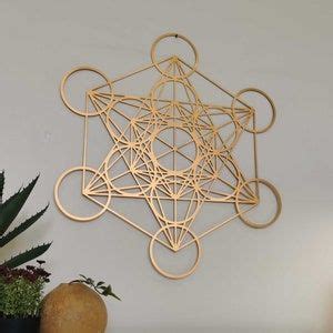 Metatron Cube Metal Wall Art Metatron Cube Wall Sculpture - Etsy | Word ...