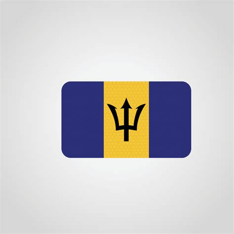 Barbados Flag Vector 12887278 Vector Art at Vecteezy