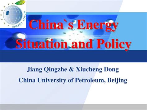 PPT - China`s Energy Situation and Policy PowerPoint Presentation, free ...