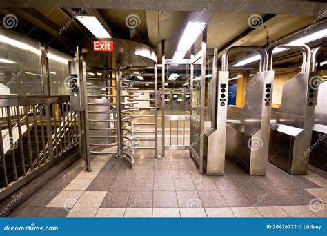 Subway Turnstile stock photo. Image of door, revolving - 20426772