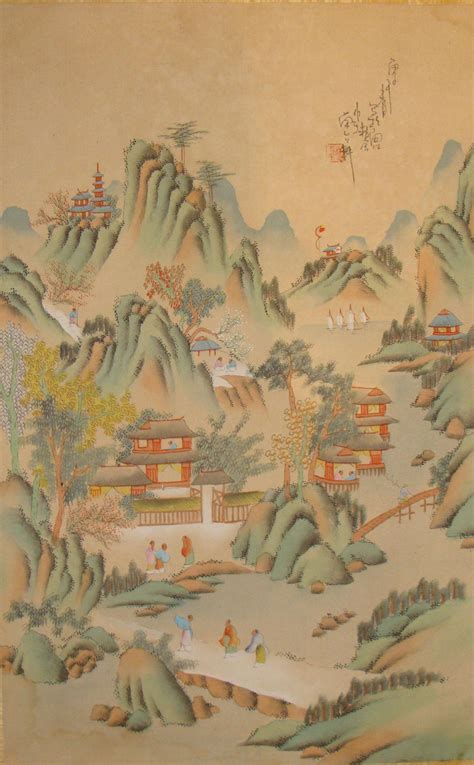 Chinese Silk Painting from asia-of-old on Ruby Lane