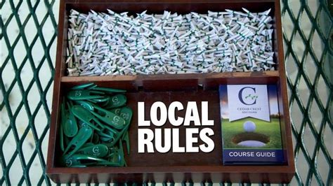 Rules of Golf Explained (2023): Local Rules - YouTube Cedar Crest, Golf ...