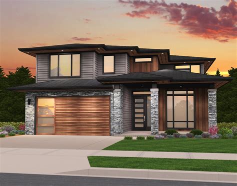 Rosy House Plan | Modern Two Story House Plan by Mark Stewart