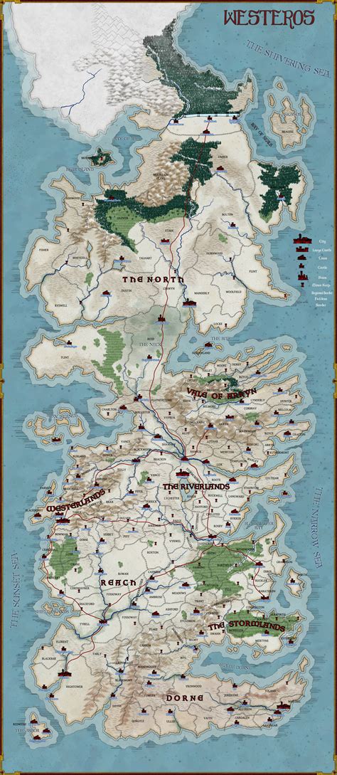 Map of Westeros -- Commission by stratomunchkin on DeviantArt