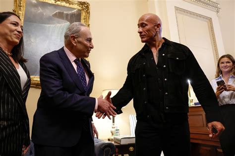 Dwayne “The Rock” Johnson Queried By Reporters In Capitol Hill Visit ...