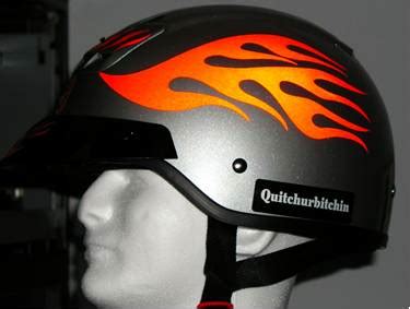 Streetglo Reflective Helmet flame decal and helmet flame decal kits in reflective helmet sticker ...