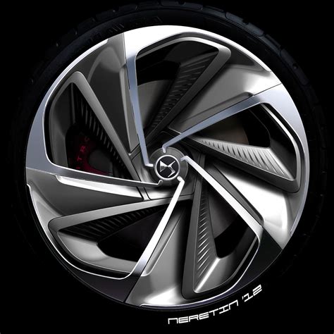 Citroen Numero 9 Concept Wheel Design Sketch - Car Body Design