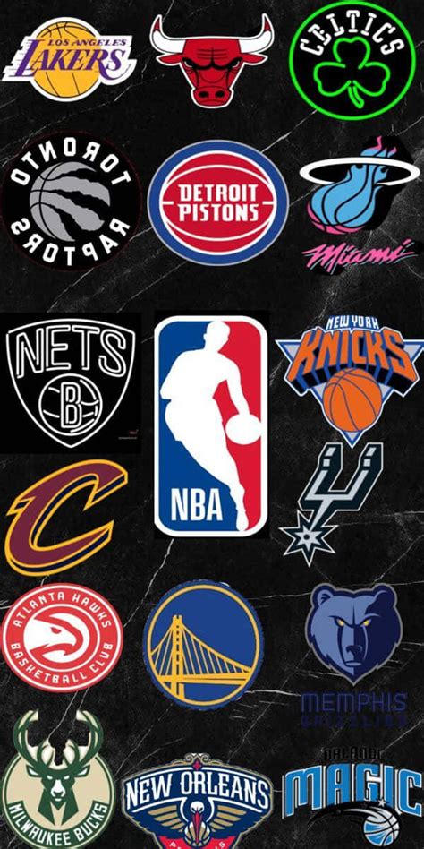 Download A Composite of NBA Team Logos Wallpaper | Wallpapers.com