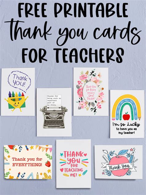 Free-Printable-Thank-You-Cards-for-Teacher-Appreciation-PINTEREST - Mom ...