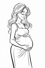 Pregnant Woman Coloring Pages  ColoringDraftcom sketch template