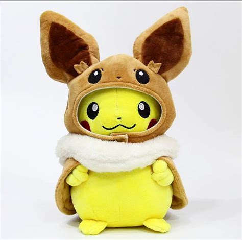 Pikachu Eevee Plush Toy Plushie Pokemon Cosplay | Etsy