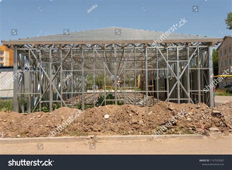 Steel Frame Structure Stock Photo (Edit Now) 1157535067