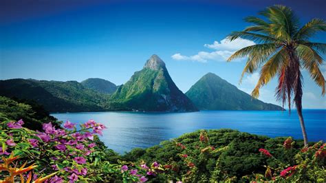 Pic Of The Caribbean Islands ~ Gros Piton Mountain In Saint Lucia ...