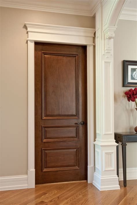 Interior Door - Custom - Single - Solid Wood with Walnut Finish, Classic, Model GDI-611 ...