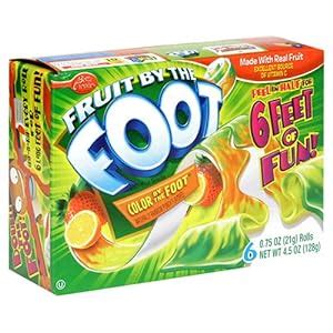 Amazon.com: Fruit by the Foot, Color By The Foot, 6-Count Rolls (Pack of 12)