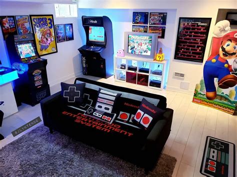 www.superfnatic.com.au Image may contain: indoor Retro Games Room, Retro Room, Small Game Rooms ...