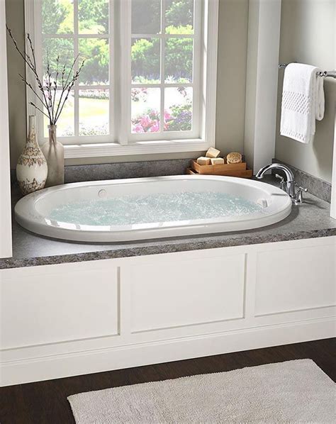 Soaking Drop-In Tub in 2020 | Bathtub decor, Drop in tub, Master bathroom tub