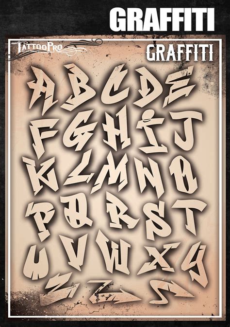 Tattoo Graffiti Number Fonts