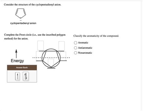 consider the structure of the cyclopentadienyl anion cyclopentadienyl ...