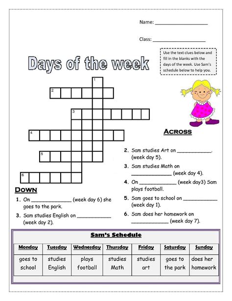 days of the week printable learning worksheets coloring etsy in - mundo ...