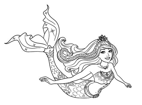 Barbie Merliah Mermaid Coloring Pages