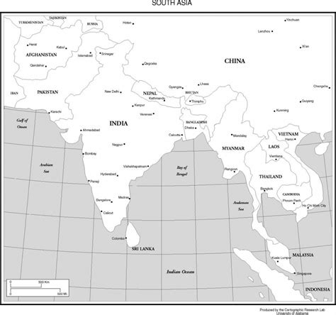 Printable Map Of Asia With Countries And Capitals - Printable Maps