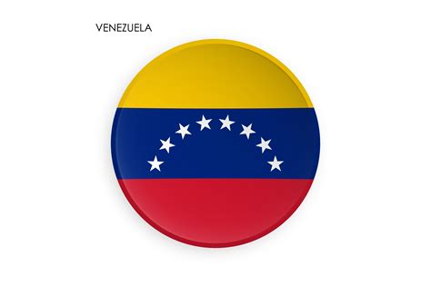 Venezuela Flag Icon in Modern Neomorph Graphic by RNko · Creative Fabrica